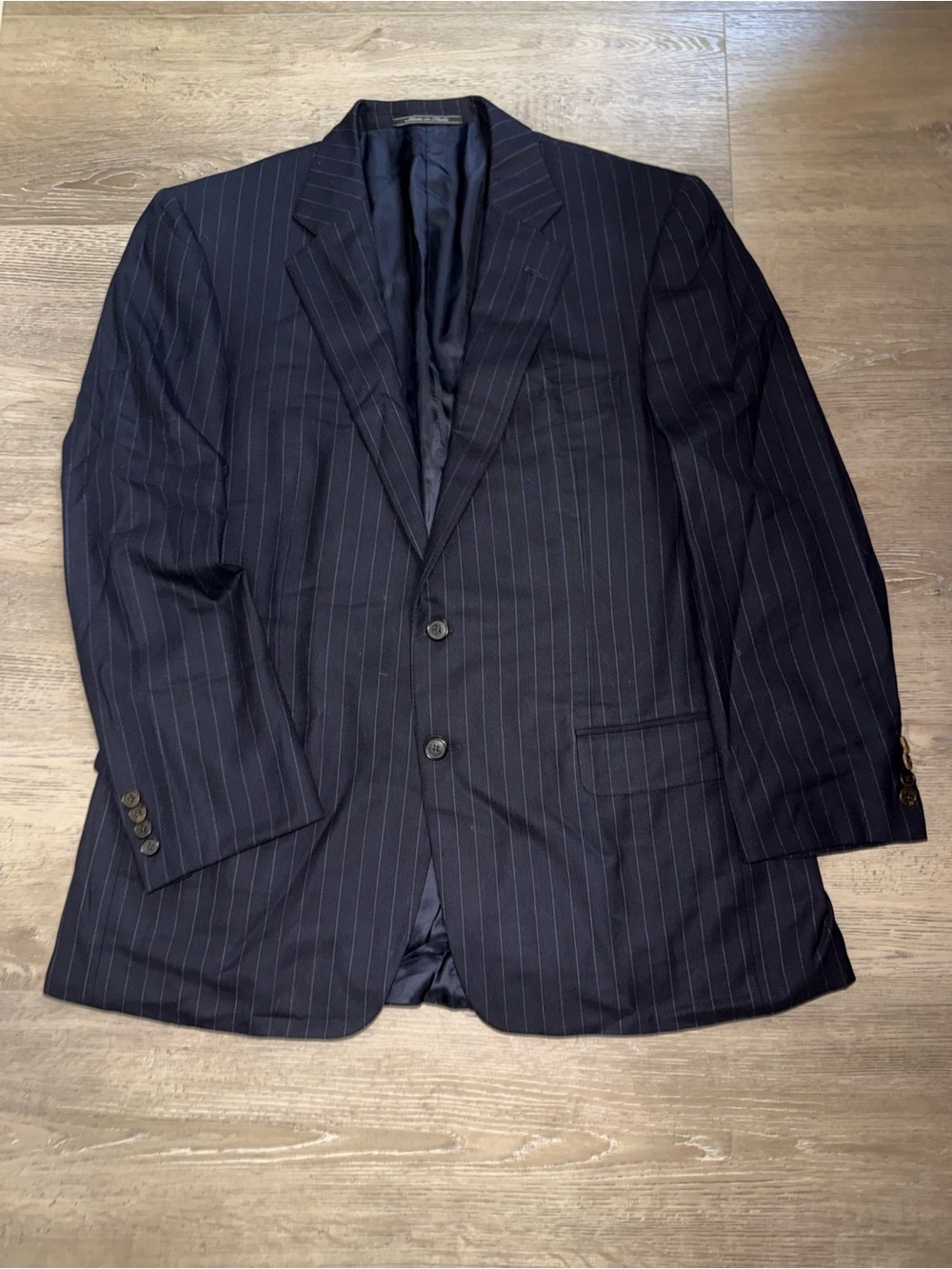 Ermenegildo Zegna Navy Pinstripe Sport Coat